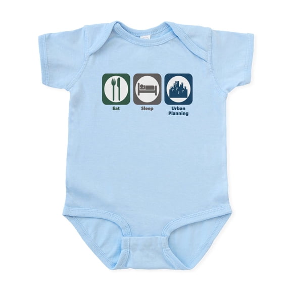 CafePress - Eat Sleep Urban Planning Infant Bodysuit - Baby Light Bodysuit, Size Newborn - 24 Months