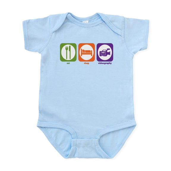 CafePress - Eat Sleep Videography Infant Bodysuit - Baby Light Bodysuit, Size Newborn - 24 Months