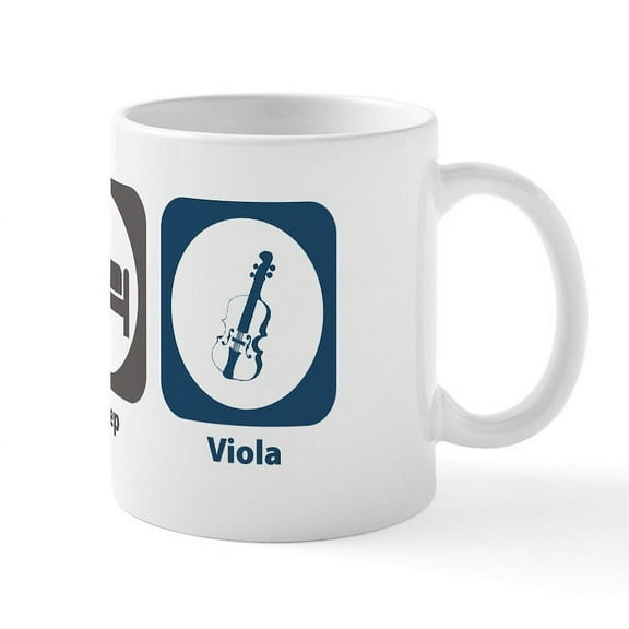 CafePress - Eat Sleep Viola Mug - 11 oz Ceramic Mug - Novelty Coffee Tea Cup