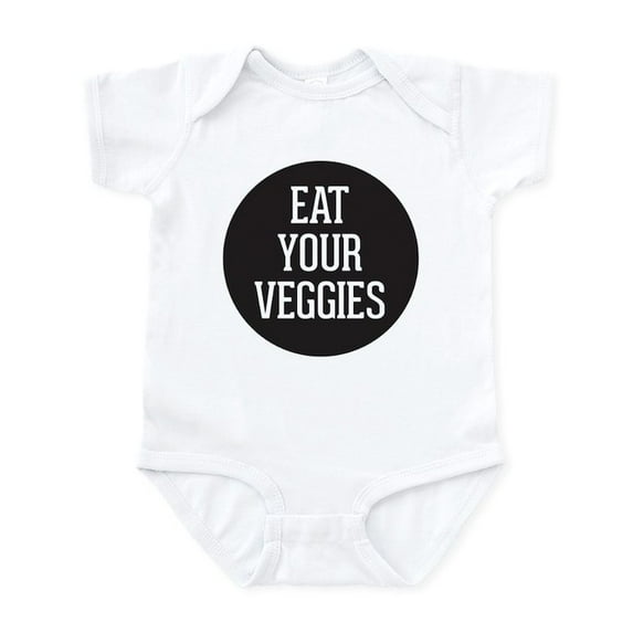 CafePress - Eat Your Veggies Baby Light Bodysuit - Baby Light Bodysuit, Size Newborn - 24 Months