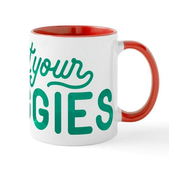 CafePress - Eat Your Veggies Mug - 11 oz Ceramic Mug - Novelty Coffee Tea Cup