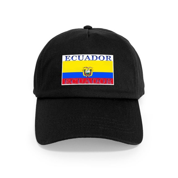 CafePress - Ecuador Ecuadorian Flag Cap - Adjustable 100% Brushed Unisex Casual Cotton Baseball Cap, Beige, 1