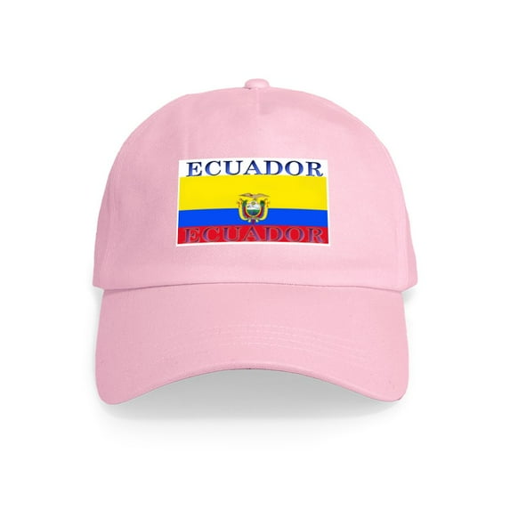 CafePress - Ecuador Ecuadorian Flag Cap - Adjustable 100% Brushed Unisex Casual Cotton Baseball Cap, Beige, 1