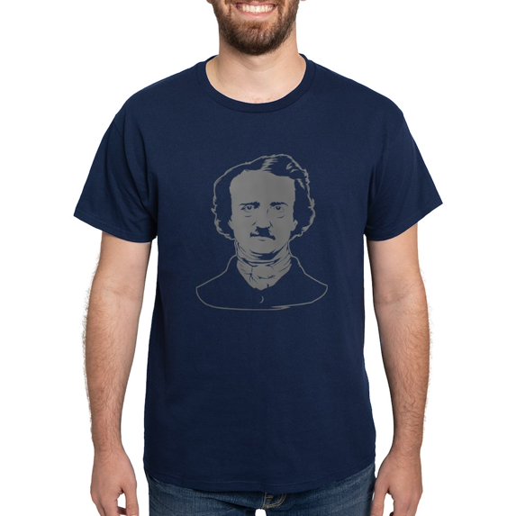 CafePress - Edgar Allen Poe Dark T Shirt - Men's Classic Graphic Cotton T-Shirt