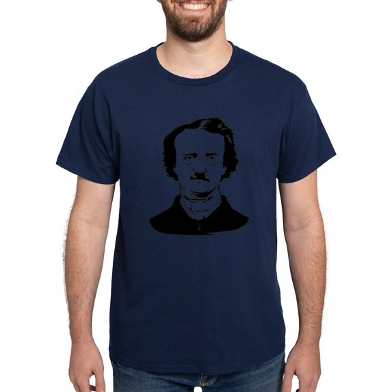 CafePress - Edgar Allen Poe Dark T Shirt - Men's Classic Graphic Cotton T-Shirt