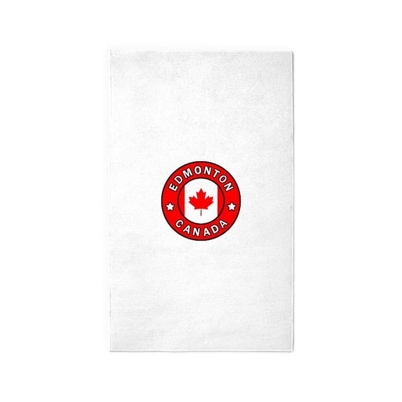 CafePress - Edmonton Canada Area Rug - 3'x5' Decorative Area Rug, Fabric Throw Rug