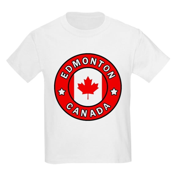 CafePress - Edmonton Canada T Shirt - Light Classic Kids Graphic, Short Sleeve T-Shirt, Sizes XS-XL