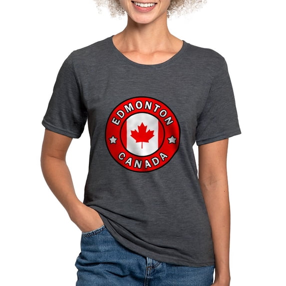 CafePress - Edmonton Canada - Womens Tri-blend T-Shirt
