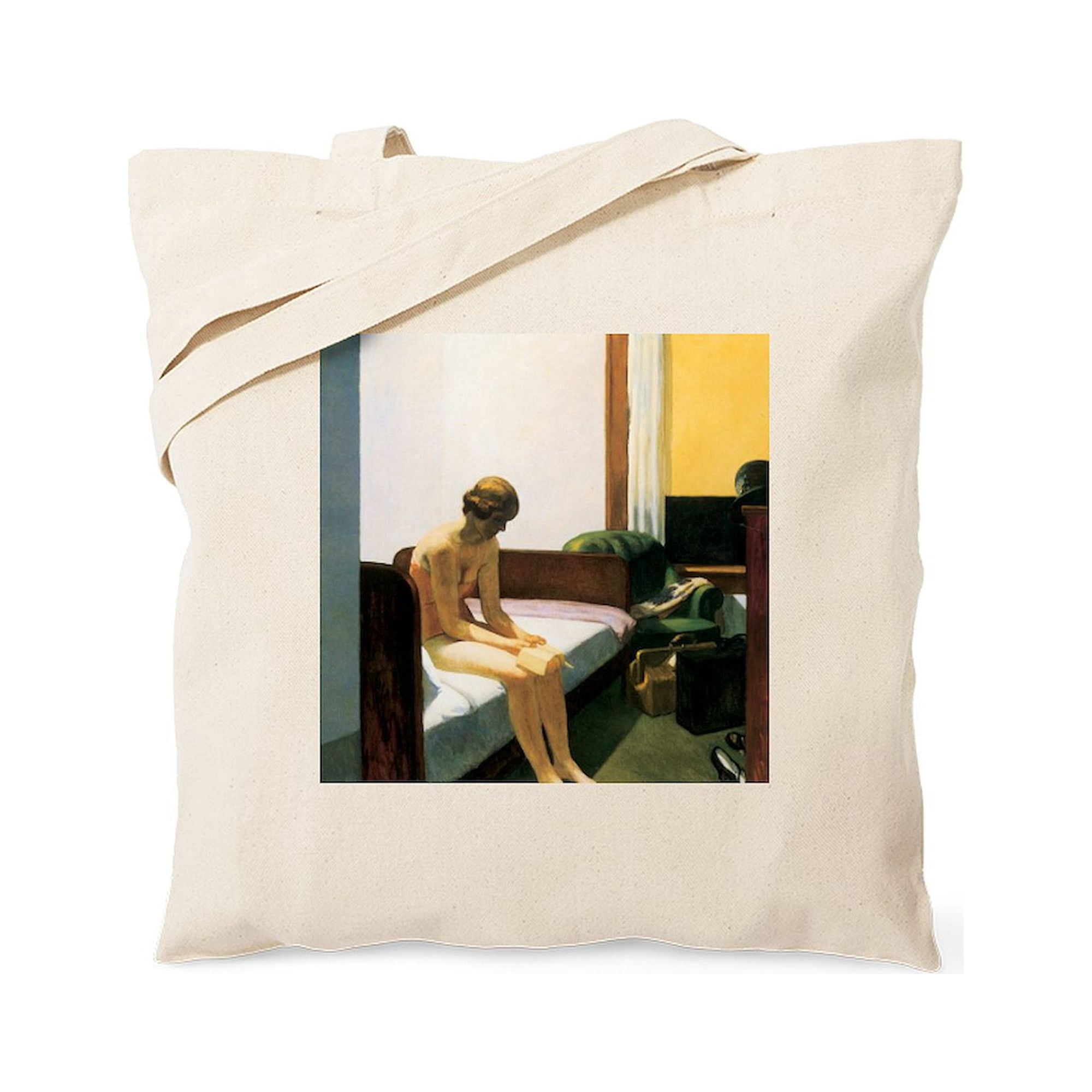 CafePress 'I'm Listening' Canvas Tote Bag - Reusable Natural Canvas Shopping Bag, Two Sizes - View #10