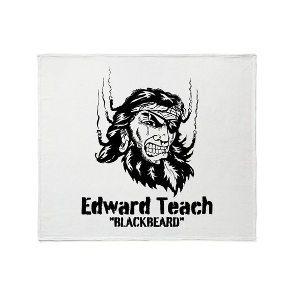 CafePress - Edward Teach Throw Blanket - Soft Fleece Throw Blanket, 50"x60" for All Ages