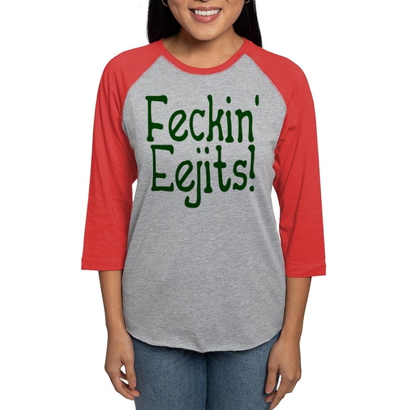 CafePress - Eejits - Womens Baseball Tee