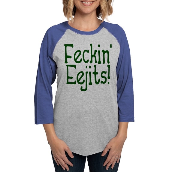 CafePress - Eejits - Womens Baseball Tee