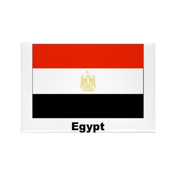 CafePress - Egypt Egyptian Flag - Rectangle Magnet, 2"x3" Refrigerator Magnet