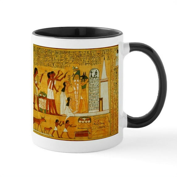 CafePress - Egyptian Art Mug - 11 oz Ceramic Mug - Novelty Coffee Tea Cup