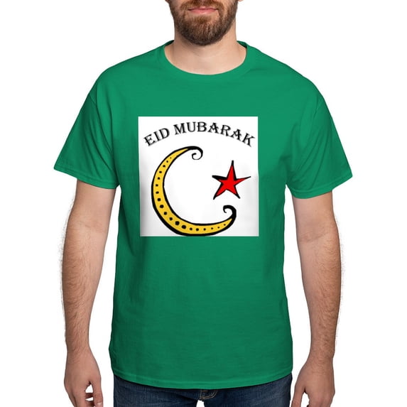 CafePress - Eid Mubarak White T Shirt - Men's Classic Graphic Cotton T-Shirt