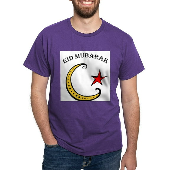 CafePress - Eid Mubarak White T Shirt - Men's Classic Graphic Cotton T-Shirt