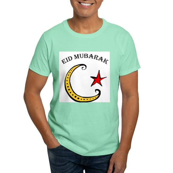CafePress - Eid Mubarak White T Shirt - Men's Classic Graphic Cotton T-Shirt