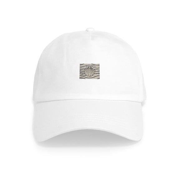 CafePress - El Camino Shell, Pavement, Spain Cap - Adjustable 100% Brushed Unisex Casual Cotton Baseball Cap, Beige, 1