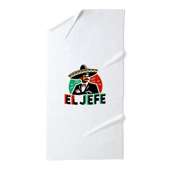 CafePress - El Jefe Funny Mexican Quote For Latin Men - Large Beach Towel, Soft 30"x60" Towel with Unique Design
