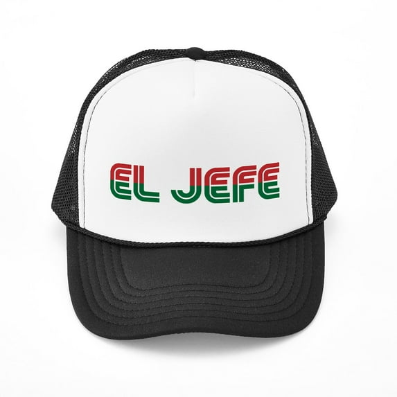 CafePress - El Jefe - Adjustable Unisex Printed Trucker Hat with Mesh Back
