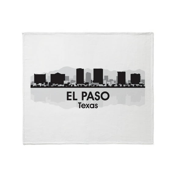 CafePress - El Paso Skyline Throw Blanket - Soft Fleece Throw Blanket, 50"x60" for All Ages
