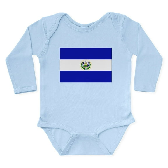 CafePress - El Salvador Body Suit - Long Sleeve Cotton Baby Bodysuit