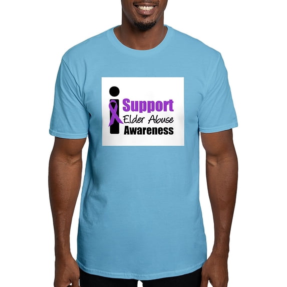 CafePress - Elder Abuse Support Fitted T Shirt - Fitted T-Shirt, Vintage Fit Soft Cotton Tee