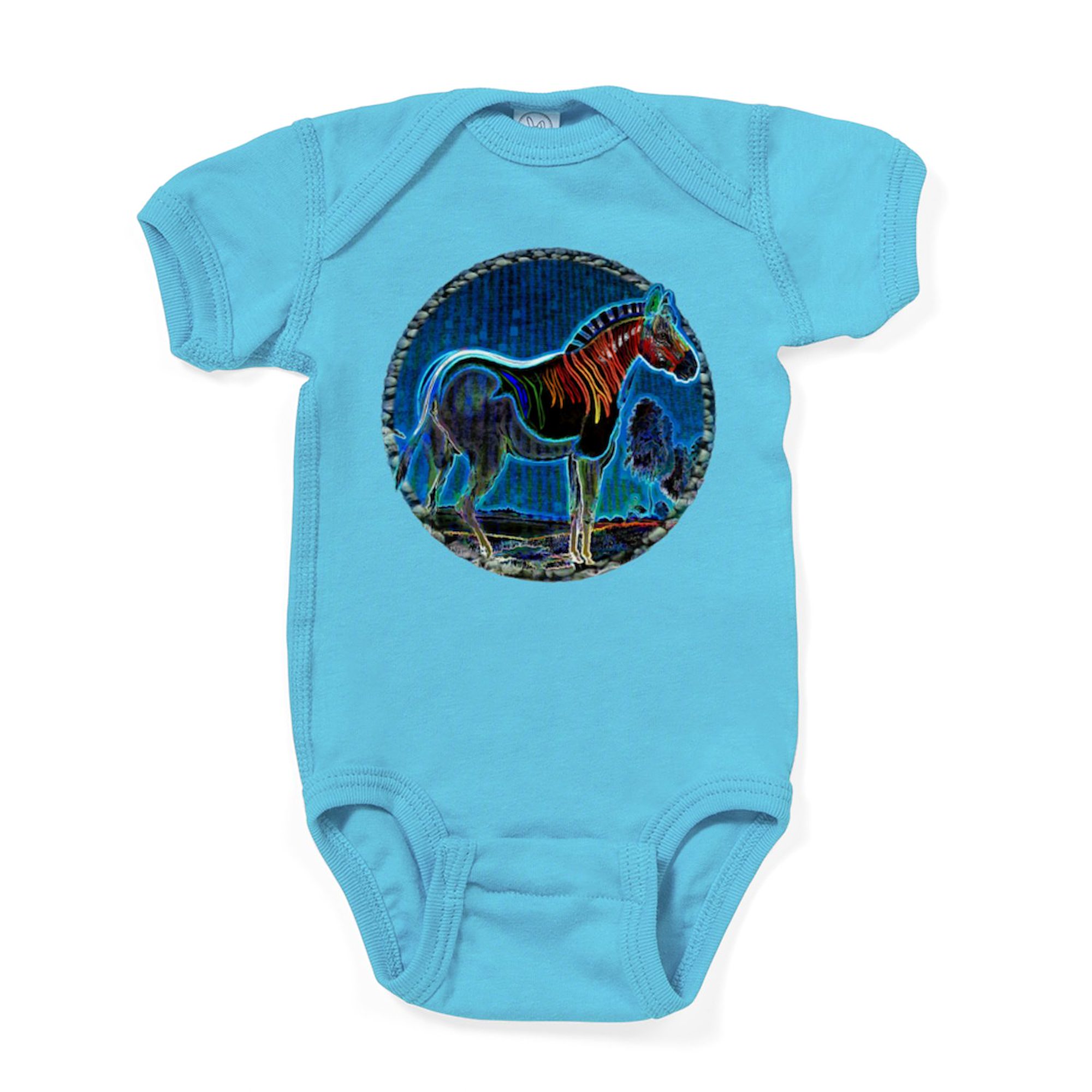 CafePress Electric Zorse Cute Infant Bodysuit Baby Romper Size