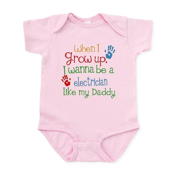 CafePress - Electrician Like Daddy Infant Bodysuit - Baby Light Bodysuit, Size Newborn - 24 Months