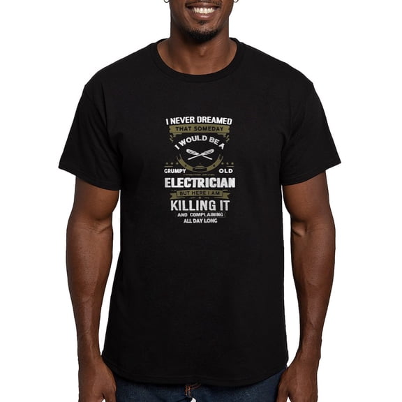 CafePress - Electrician T Shirt Men's Classic T Shirt - Men's Fitted T-Shirt