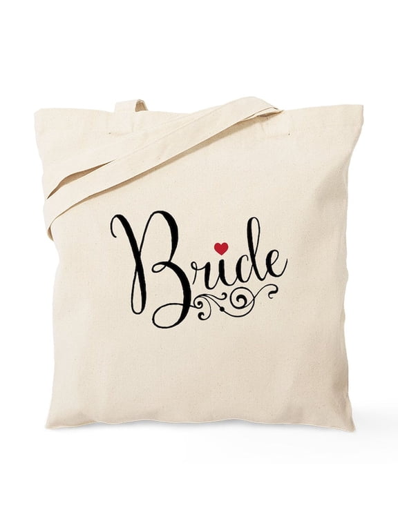 - Elegant Bride Tote Bag - Unisex Canvas Tote Bag, Beige, 1-Piece