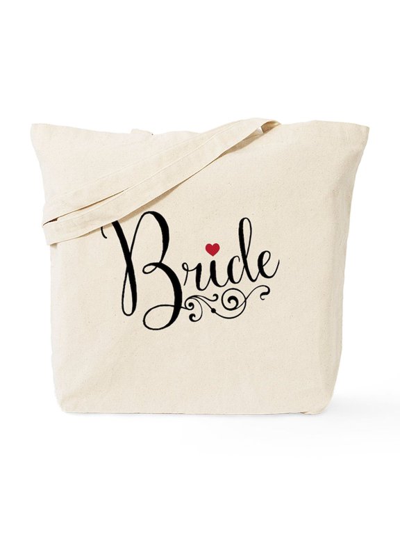- Elegant Bride Tote Bag - Unisex Canvas Tote Bag, Beige, 1-Piece