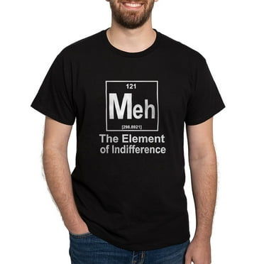 CafePress - Element Meh Dark T Shirt - Men's Classic Graphic Cotton T-Shirt