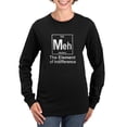 thumbnail image 1 of CafePress - Element Meh Women's Long Sleeve Dark T Shirt - Women's Long Sleeve Graphic Tee Casual Fit, 1 of 4