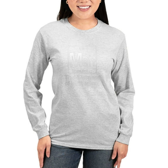 CafePress - Element Meh Women's Long Sleeve T Shirt - Women's Long Sleeve Graphic Casual T-Shirt