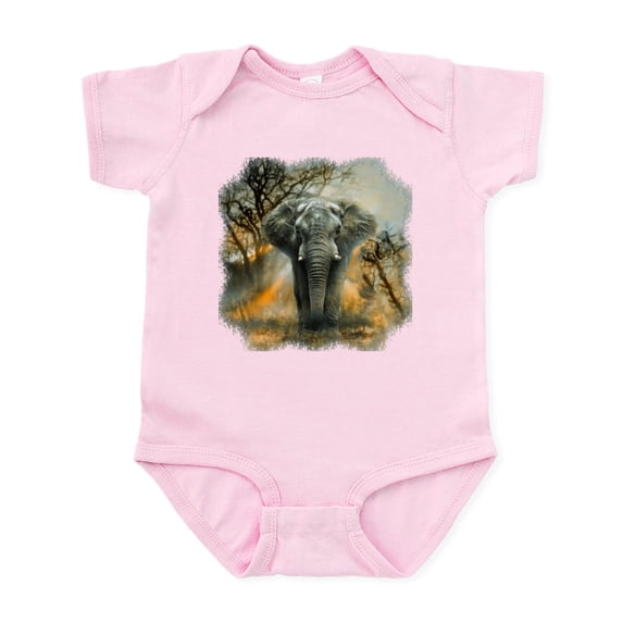 CafePress - Elephant Sunrise Infant Bodysuit - Baby Light Bodysuit, Size Newborn - 24 Months
