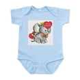thumbnail image 1 of CafePress - Elephant Valentines Day Infant Bodysuit - Baby Light Bodysuit, Size Newborn - 24 Months, 1 of 4