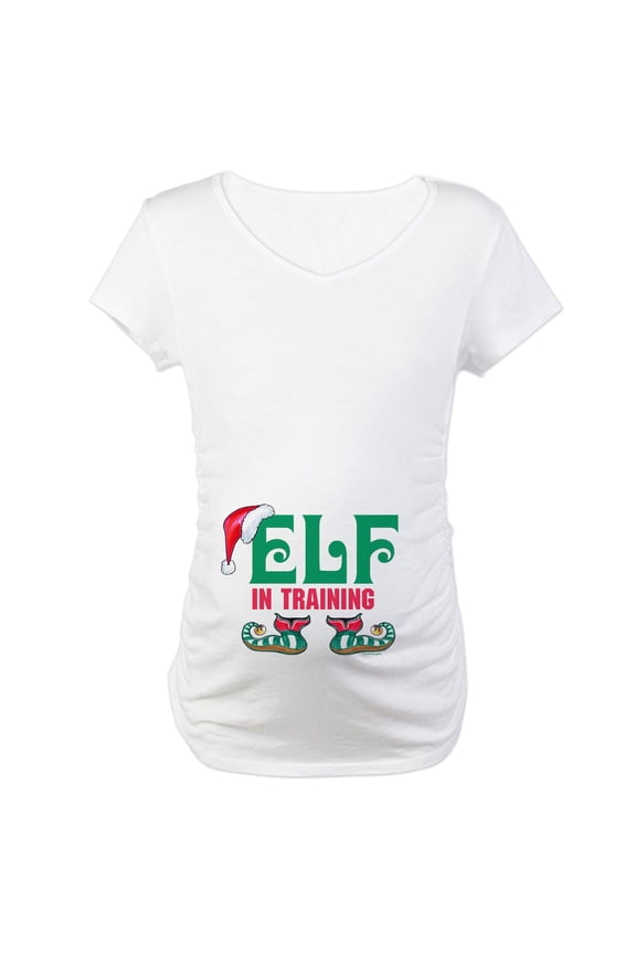 - Elf In Training Maternity T Shirt - Cotton Maternity T-shirt, Cute & Funny Pregnancy Tee
