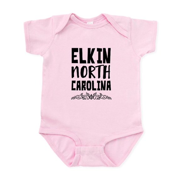 CafePress - Elkin North Carolina Body Suit - Baby Light Bodysuit, Size Newborn - 24 Months
