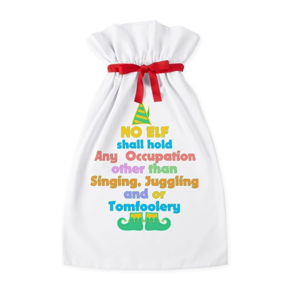 CafePress - Elves Occupations - Oversized Poly Plush Gift Bag, 21"x32"