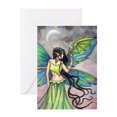 thumbnail image 1 of CafePress - Emerald Dragon And Fairy Fantasy Art - Greeting Card, Blank Inside Matte, 1 of 4