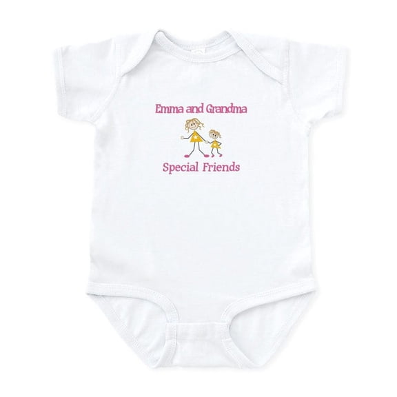 CafePress - Emma & Grandma Friends Infant Bodysuit - Baby Light Bodysuit, Size Newborn - 24 Months