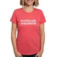 thumbnail image 1 of CafePress - Emotionally Unavailable Women's Deluxe T Shirt - Womens Tri-blend T-Shirt, 1 of 4