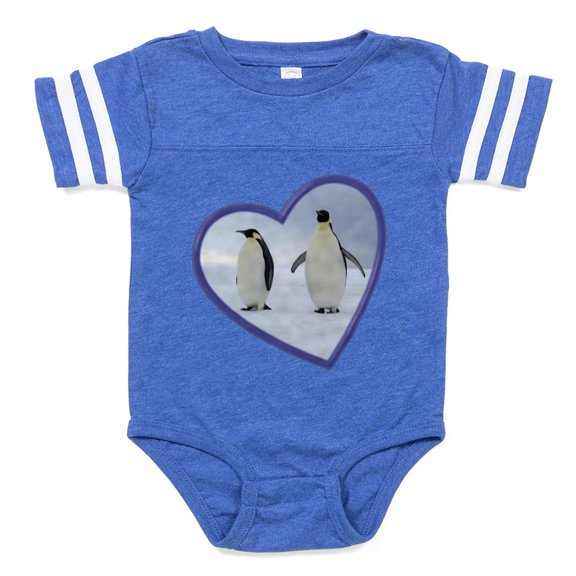 CafePress - Emperor Penguins - Cute Infant Baby Football Bodysuit