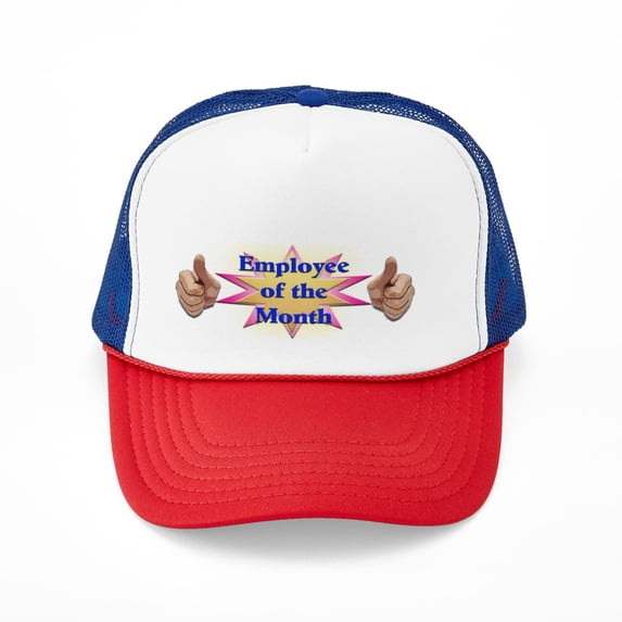 CafePress - Employee Of The Month - Adjustable Unisex Printed Trucker Hat with Mesh Back