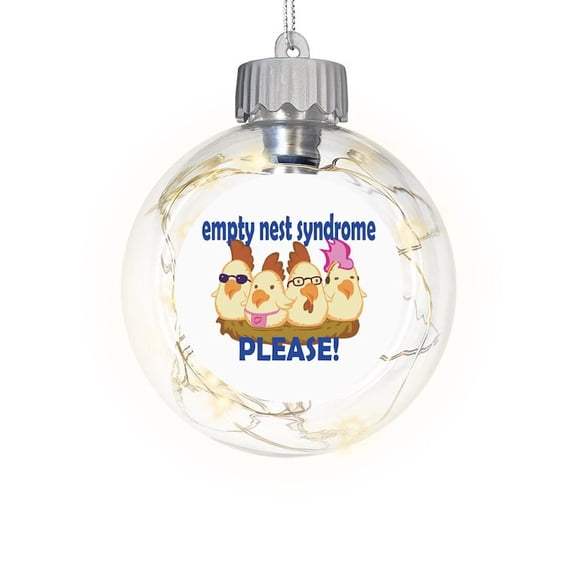 CafePress - Empty Nest - Sparkle Fairy Lights Ornament Ball