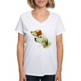 thumbnail image 1 of CafePress - Eng Setter Multi Women's V Neck T Shirt - Womens Cotton V-Neck T-shirt, 1 of 4