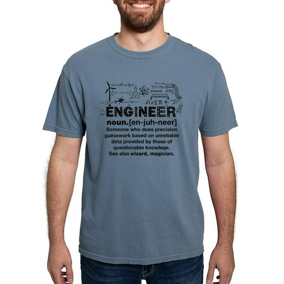 CafePress - Engineer Funny Definition T Shirt - Mens Comfort Colors Shirt