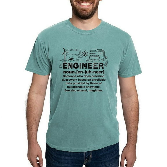 CafePress - Engineer Funny Definition T Shirt - Mens Comfort Colors Shirt