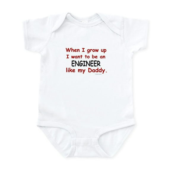 CafePress - Engineer (Like My Daddy) Infant Bodysuit - Baby Light Bodysuit, Size Newborn - 24 Months